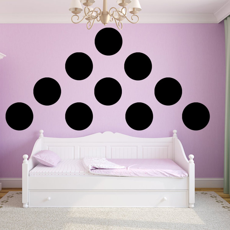 Ebern Designs Dimatteo Polka Dots Large Circles Wall Decal Wayfair